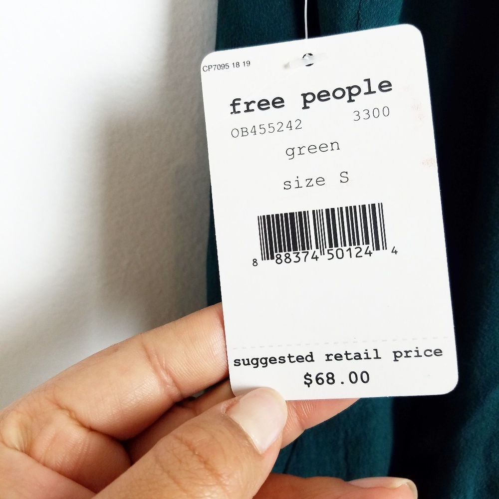 Free people  city light dark green tank  Small - Picture 5 of 5